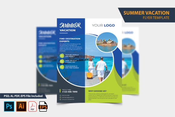 Download Summer Vacation Travel Flyer Design - Travel flyer Collection