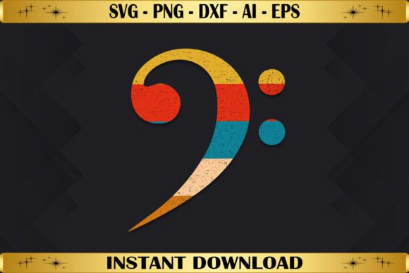 Download Vintage Bass Clef Bass Guitar - Clef Collection