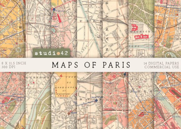 Download Vintage Maps of Paris, Old French Maps - Maps Collection