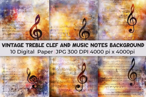 Download Treble Clef and Music Notes Backgrounds - Clef Collection
