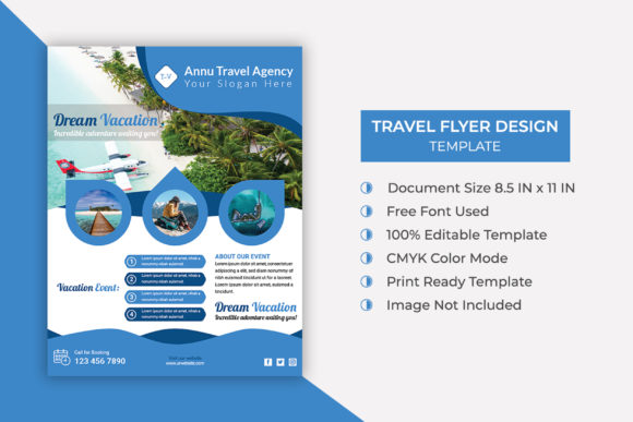 Download Creative Travel Flyer Template Design - Premium Bundle