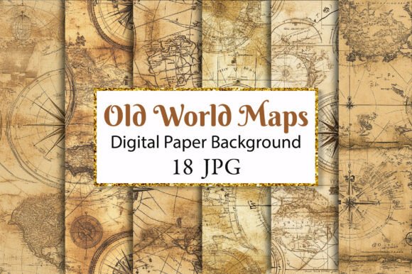 Download Vintage Old World Maps Junk Journal - Maps Collection