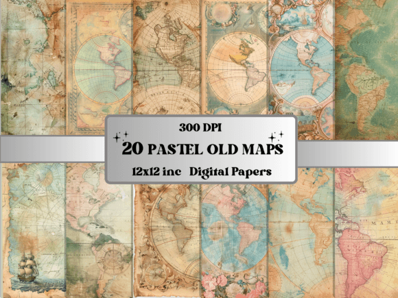 Download Pastel Old Maps Textures Journal Paper - Maps Collection