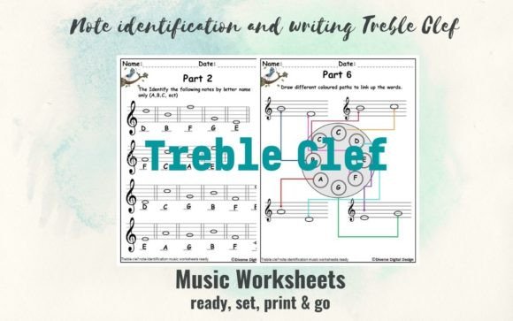 Download Note Identification Treble Clef Graphic - Clef Collection