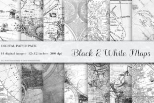 Download Black &amp; White Vintage Maps - Premium Resources